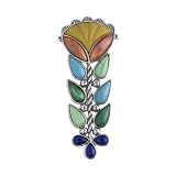 Indian Summer Tree of Life Bright Multi Gemstone Pendant/Pin