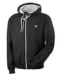 hoodies:Champion Men's Champion Eco Fleece Full Zip Hoodie, Black, Medium