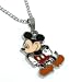 Adorable Standing Mickey Mouse Charm Necklace Silver Tone
