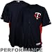 MLB Men's Minnesota Twins Short Sleeve Authentic Button Front Cool Base Batting Practice Jersey