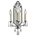 Murray Feiss WB1218BRB Maison De Ville Collection 3-Light ADA Compliant Wall Sconce, British Bronze Finish with Prismatic Glass Crystals