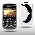 TPU FLEXY CASE MIT SCHNURRBART AUFDRUCK F�R BLACKBERRY CURVE 8520 / 9300