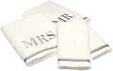 Avanti Mr. & Mrs. Bath Towel Set, White
