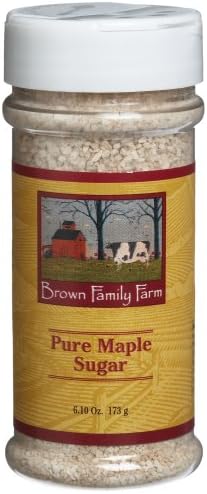 Brown Family Farm Pure Maple Sugar, 6.1-Ounce Jars (Pack of 3)