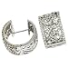 Jewelry : 14k White Hinged 2.09 Ct Diamond Earrings