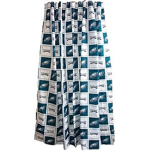 Philadelphia EAGLES NFL Checkered Bathroom Shower Curtai
