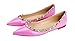 Littleboutique New Women Girls Burnished Pointed Flat Shoes Ballet Flat Pumps Rivet Stud Punk Shoes