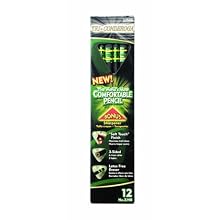 Dixon Tri-Conderoga No. 2 Triangle Pencils Six 12-Count Boxes, Total 72 Pencils, (Wood Cased, Black Writing) w/BONUS Sharpener (22500)