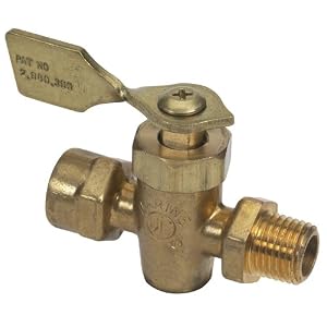 Moeller Fuel Tank Shut-Off Valve (1 4 FNPT, Male Female, Brass) by