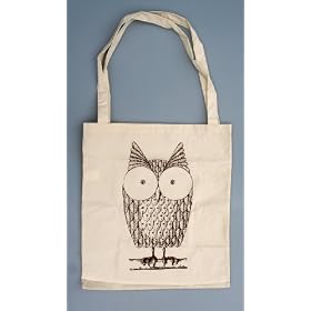 Cute Owl Cotton Tote Bag