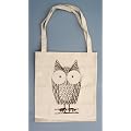 Cute Owl Cotton Tote Bag