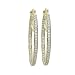 14K Yellow Gold 1/2 ct. Diamond Hoop Earrings