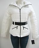 IMAGE OF Baby Phat Contrast Belted Down Coat, Jacket, White, Xlarge, 1331bp
