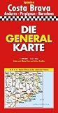 Die Generalkarte Costa Brava Andorra/Perpignan/Barcelona 1:200 000