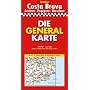 Die Generalkarte Costa Brava Andorra/Perignan/Barcelona 1:200 000
