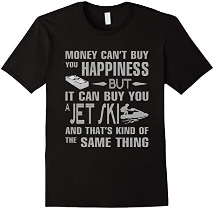 Men's jetski shirt,Money can buy you JetSki T-shirt Large Black