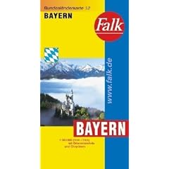 Falk Bundesl�nderkarte Deutschland Bayern 1:300 000