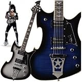 Washburn PS600 Paul Stanley Signature Series Electric Guitar, Black