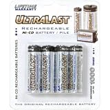 Ultralast 700mah Aa Ni-Cd Rechargeable Batteries 4-Pack