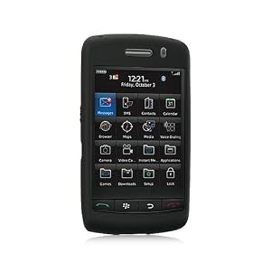 Premium Black Silicon Skin for the Blackberry Storm II 9550 (VERIZON) by Lux