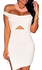 Sexy Off the Shoulder Slit Sheath Polyester Bodycon Dress/Club Dress 