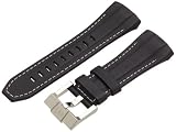 TechnoMarine SL145002 Cruise Black Calf Leather White Stitching 45mm Cruise Watch Strap