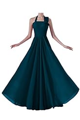 Chiffon Halter Natural   Waistline Bridesmaid Dress/Prom Dress 