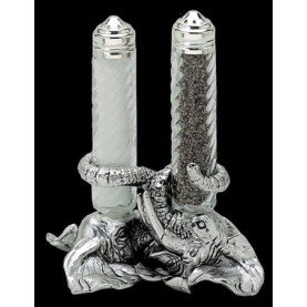 Arthur Court Elephant Salt-and-Pepper in Stand