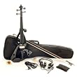 Full Size 4/4 Electric Violin Set with Case and Accessories - Black Full Size 4/4 Electric Violin Set with Case and Accessories - Black