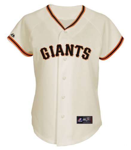 MLB Women's San Francisco Giants Home Jersey, Ivory, S