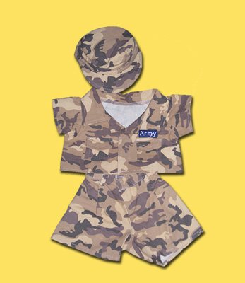41UpjDm3F1L 1013 Army Camouflage Uniform Clothes for 14   18 Stuffed Animals and Dolls