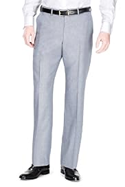 Big & Tall Collezione Active Waistband Flat Front Trousers