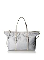 Borbonese Bolso asa de mano (Gris / Crudo)