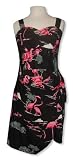 Sarong Sundress - Flamingo Lagoon Bralette Top Elastic Back Side Tied Hawaiian Aloha Faux Sarong Sun Dress