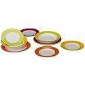 Gimex Geschirr-Set Rainbow, 12-tlg.