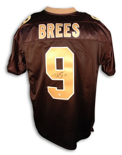 Drew Brees Autographed New Orleans Saints Reebok Authentic Black Jersey