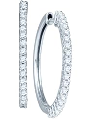 1.01CTW DIAMOND FASHION HOOPS