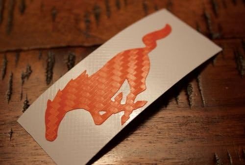 2015+ Wheel Decal Orange Carbon GT/V6/Ecoboost