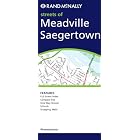 Rand McNally Streets of Meadville and Saegertown, Pennsylvania by  Rand McNally
