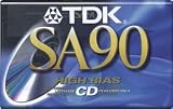 TDK SA 90 minute Super High Resolution Type II Audio Cassette Tape