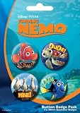 BP80229 Finding Nemo Badge Pack - Set of 4 badges