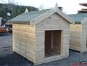 Quality Dog Kennel for Large Dog Traditional Style made with Swedish Redwood Timber T&G.  Please note Restricted Delivery Areas on Listing