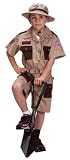 Tan and Brown Junior Explorer Suit with Embroidered Cap, Size 2/3