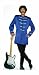 Adult Blue British Explosion Beatles Costume Jacket
