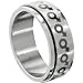 316L Surgical Steel Male Gay Pride Spinner Ring