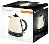 Elgento Steel Jug Kettle Cream