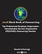 2008 Top PROFESSIONAL EMPLOYMENT ORGANIZATIONS (PEO) ADMINISTRATIVE SERVICE ORGANIZATIONS (ASO) Outsourcing Vendors, Black Book Survey 2008 Results