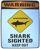 Hawaii Shark Sighted Keep Out Sign Sticker