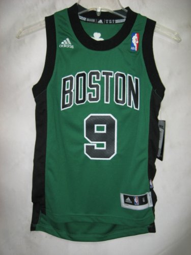 Rajon Rondo Boston Celtics Black Green NBA YOUTH Revolution 30 SWINGMAN Jersey (Small 8)