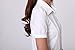 TLZC Women's Fashion Office Wear Puff Short Sleeve Slim Top Shirt Blouses